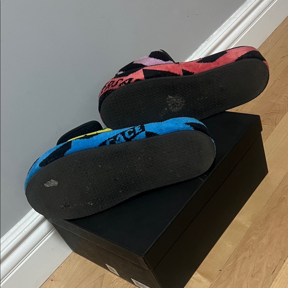 Versace Multicolor Patterned Slides - Picture 11 of 16